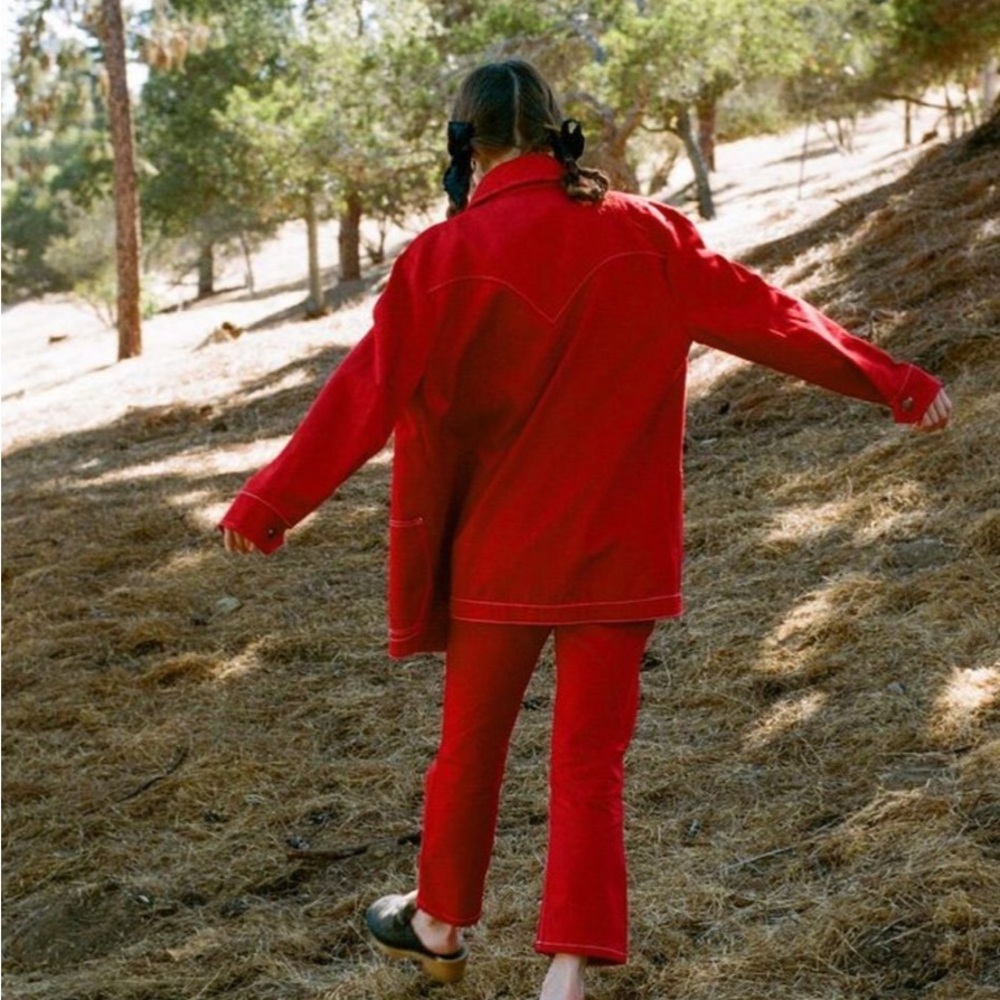 Lykke Wulf Red Freya Cowgirl Jeans